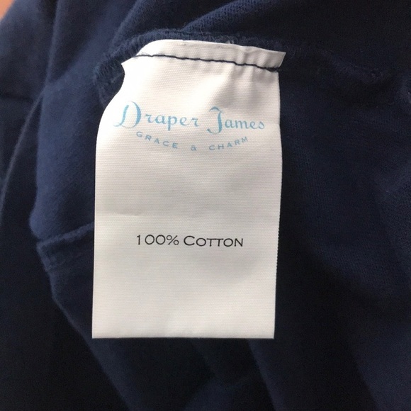 Draper James Sweet As A Peach Graphic T-shirt Navy - Picture 6 of 6